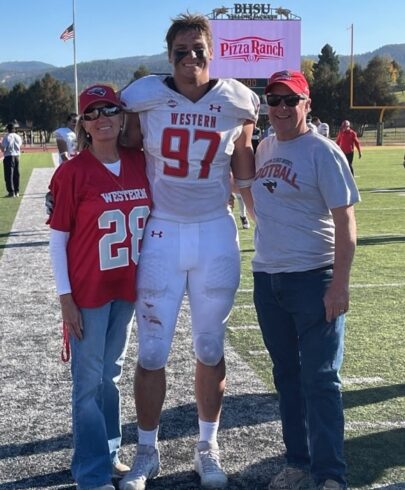 Steve and LeaAnn Devlin with Elevation Club Scholarship recipient, Ricky Freymond.